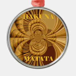 Adorno Metálico Impresión de arte de la jirafa dorada