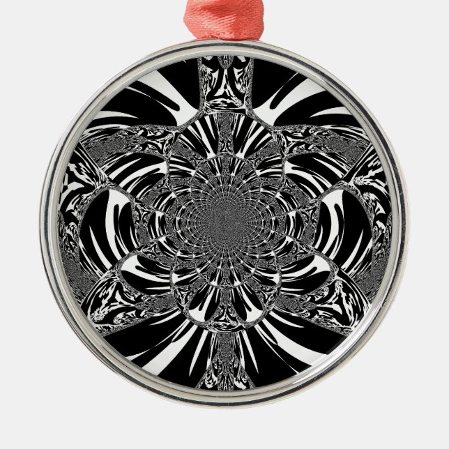 Adorno Metálico Impresión de arte en Cebra Cebra Kaleidoscope (Frente)