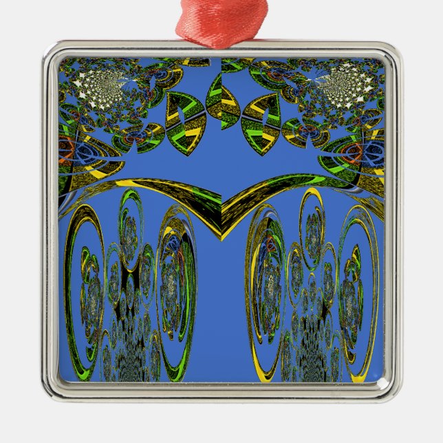 Adorno Metálico Impresión de arte irlandés con diseño abstracto de (Frente)