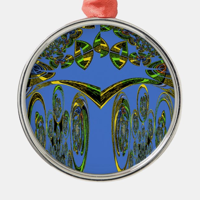 Adorno Metálico Impresión de arte irlandés con diseño abstracto de (Frente)