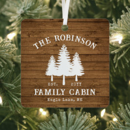 Adorno Metálico Impresión de plancha de madera para árboles de cab