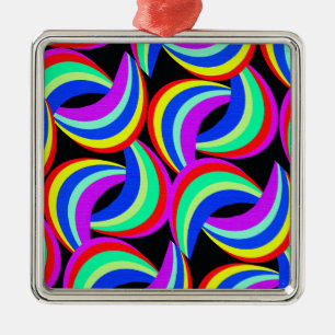 Adorno Metálico Impresión del arco iris