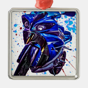 Adorno Metálico Impresión del arte de Yamaha YZF R1