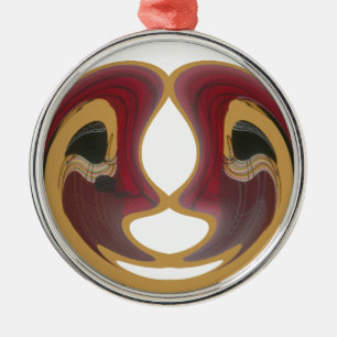 Adorno Metálico Impresión del arte tribal de masái