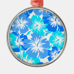 Adorno Metálico Impresión Epic Hibiscus Hawaiian Floral Aloha Shir