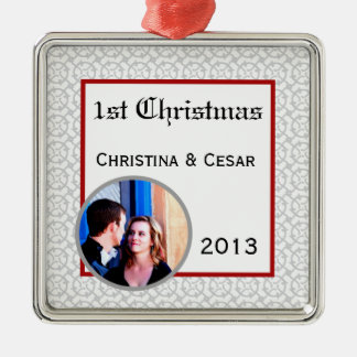 Adorno Metálico Impresión formal personalizada de color rojo gris 