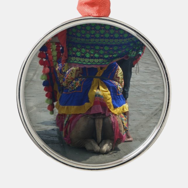 Adorno Metálico Impresión/gráfico de arte capilar caprichoso (Frente)