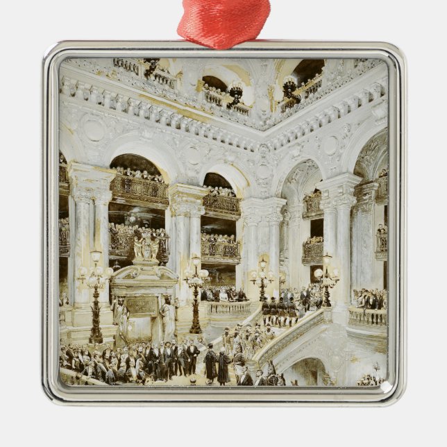 Adorno Metálico Inauguración del teatro de la ópera de París (Frente)