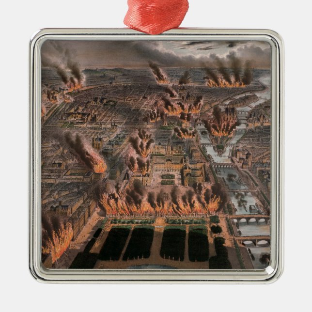 Adorno Metálico Incendios en París, del 24 al 25 de mayo de 1871 (Frente)