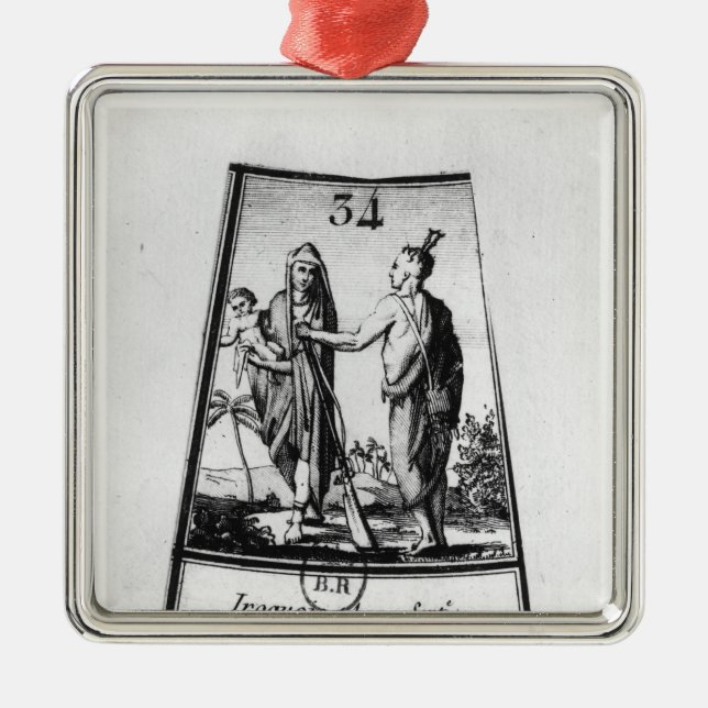 Adorno Metálico Indios Iroquois (Frente)