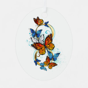 Adorno Metálico Infinidad de Mariposas Monarca