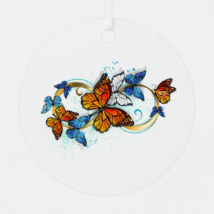 Adorno Metálico Infinidad de Mariposas Monarca