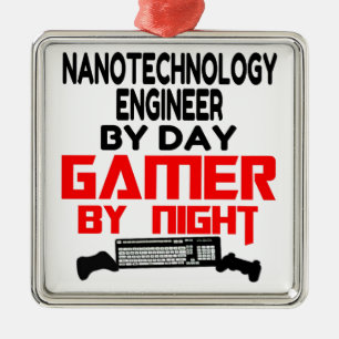 Adorno Metálico Ingeniero de nanotecnología Gamer