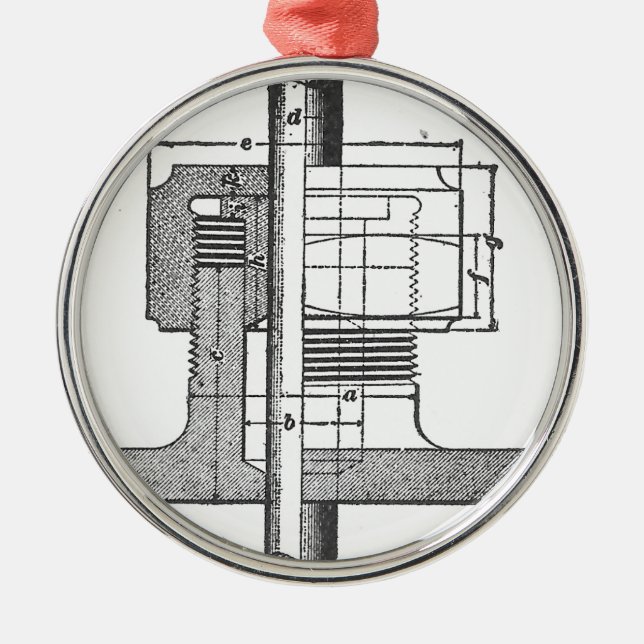 Adorno Metálico Ingeniero mecánico antiguo de la herramienta (Frente)