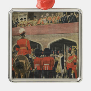 Adorno Metálico Inglaterra, proclamación del nuevo Rey Jorge V