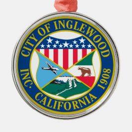 Adorno Metálico Inglewood California City Seal