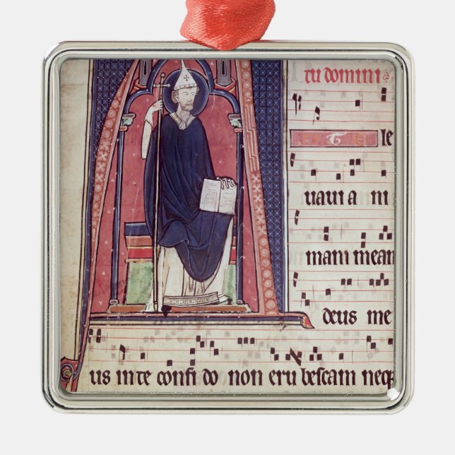 Adorno Metálico Inicial 'A de Historiated (Frente)