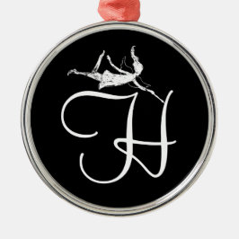 Adorno Metálico Inicial de la hada del arte: H