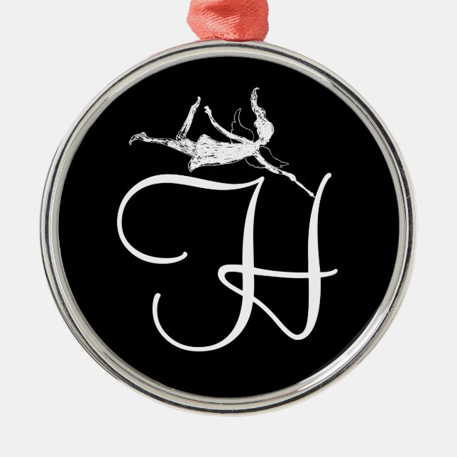 Adorno Metálico Inicial de la hada del arte: H (Frente)