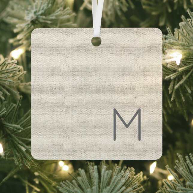 Adorno Metálico INICIAL Masculino Neutral Moderno, NOMBRE COMPLETO (in situ)