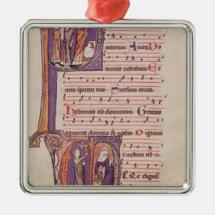 Adorno Metálico Iniciales 'P de Historiated