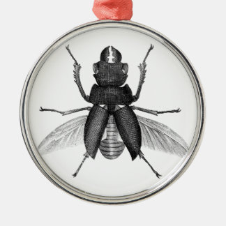 Adorno Metálico Insecto espeluznante del escarabajo con las
