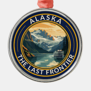 Adorno Metálico Insígnia de arte de viaje de Alaska