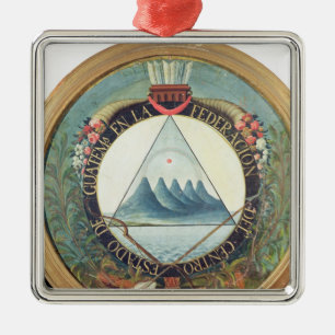 Adorno Metálico Insignia de la federación de Guatemala