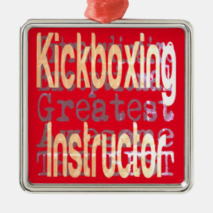 Adorno Metálico Instructor de Kickboxing Extraordinaire