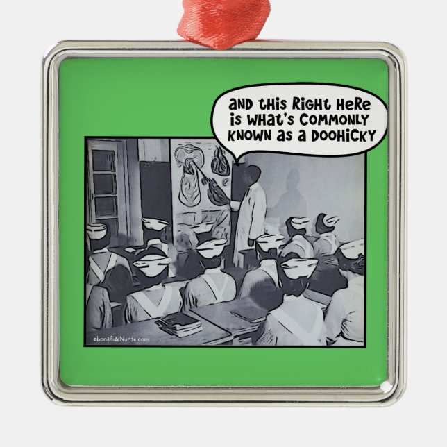 Adorno Metálico Instructor de la escuela de enfermería - Doohicky (Frente)