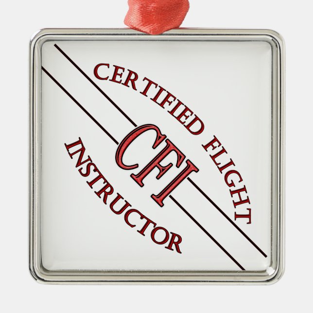 ADORNO METÁLICO INSTRUCTOR DE VUELO CERTIFICADO CERTIFICADO CFI LO (Frente)