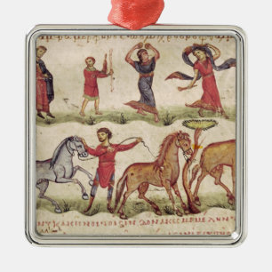 Adorno Metálico Instructores de caballo