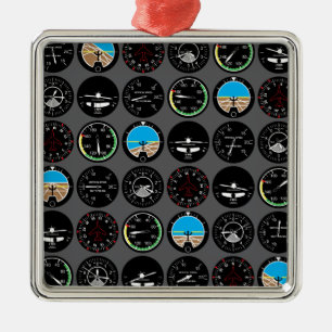 Adorno Metálico Instrumentos de vuelo