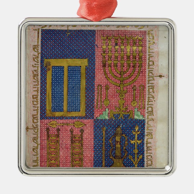 Adorno Metálico Instrumentos del templo (Frente)