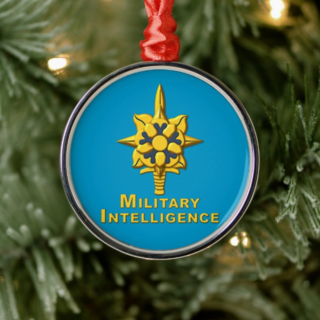 ADORNO METÁLICO INTELIGENCIA MILITAR (Árbol)
