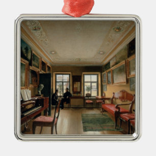 Adorno Metálico Interior de una casa señorial, 1830s