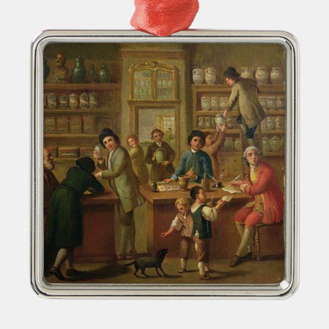 Adorno Metálico Interior de una farmacia (Frente)