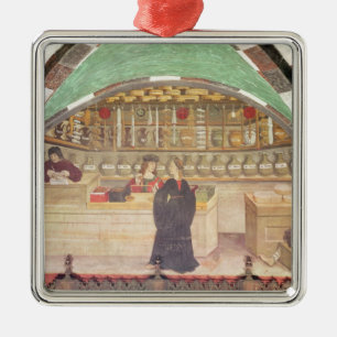 Adorno Metálico Interior de una farmacia