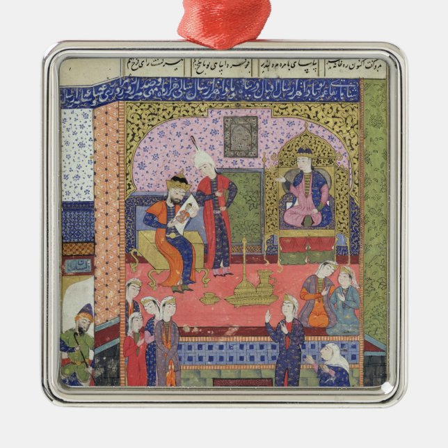 Adorno Metálico Interior del rey del palacio de Persia (Frente)