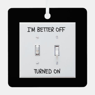 Adorno Metálico Interruptor de luz de Ornament Funny