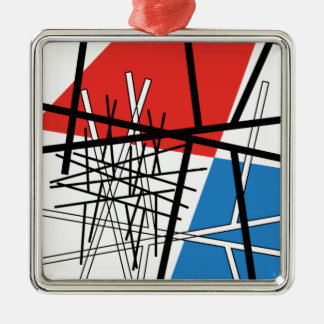 Adorno Metálico Intersección de Líneas y Planos - Arte Abstracto