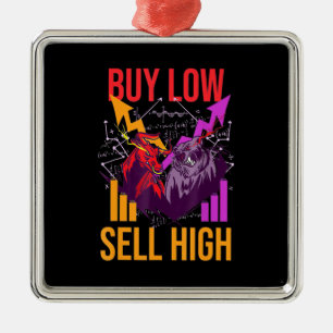 Adorno Metálico Investor Buy Low Sell High
