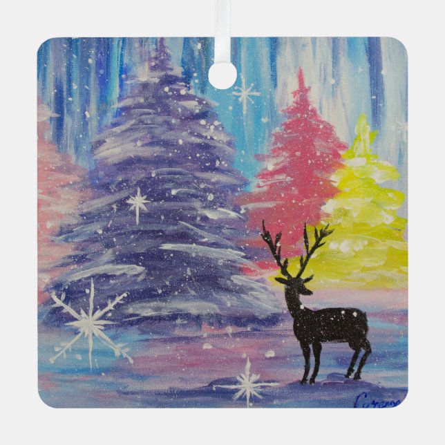 Adorno Metálico Invierno helado (Anverso)