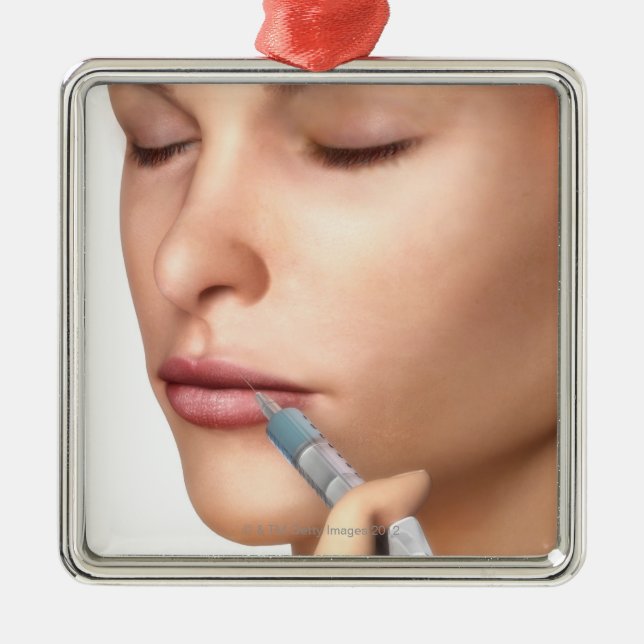 Adorno Metálico Inyecciones de Botox (Frente)