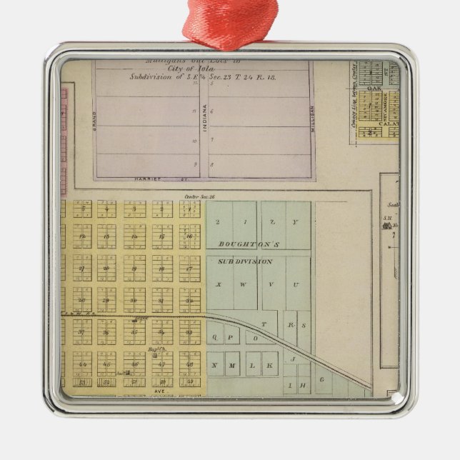 Adorno Metálico Iola, Torrance y Kellogg, Kansas (Frente)