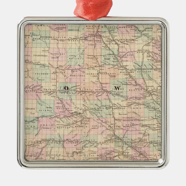 Adorno Metálico Iowa 3 (Frente)