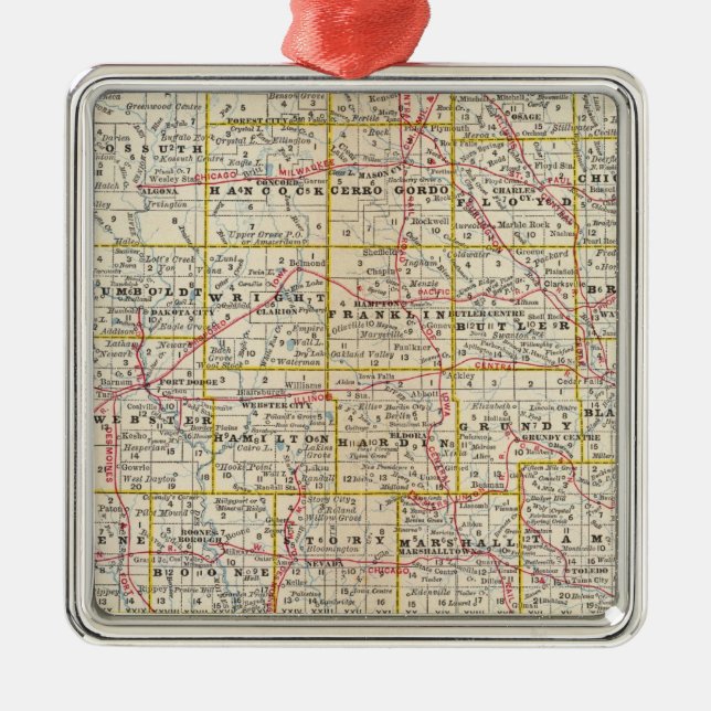 Adorno Metálico Iowa 6 (Frente)