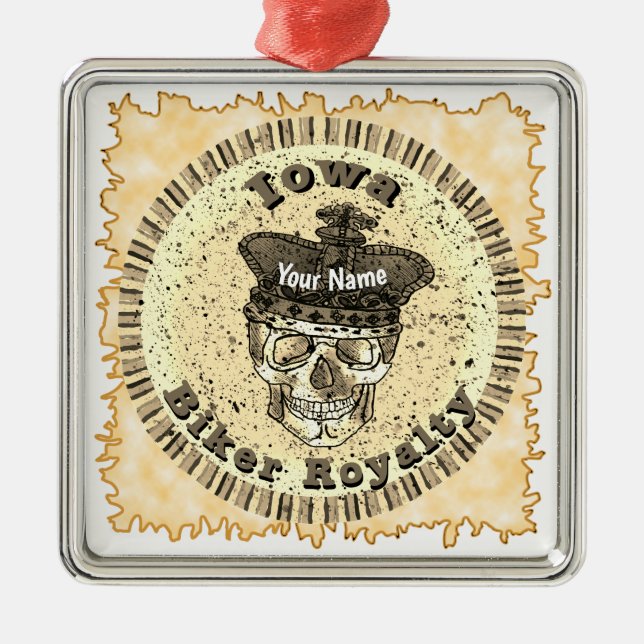 Adorno Metálico Iowa Biker  (Frente)