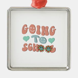 Adorno Metálico Ir a la escuela