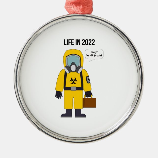 Adorno Metálico Ir a trabajar en 2022 (Frente)